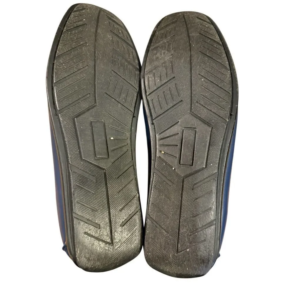 Andrew Fezza Slip-On Loafer Driver Shoes Navy/Black Sz. 9.5 Dress Preppy